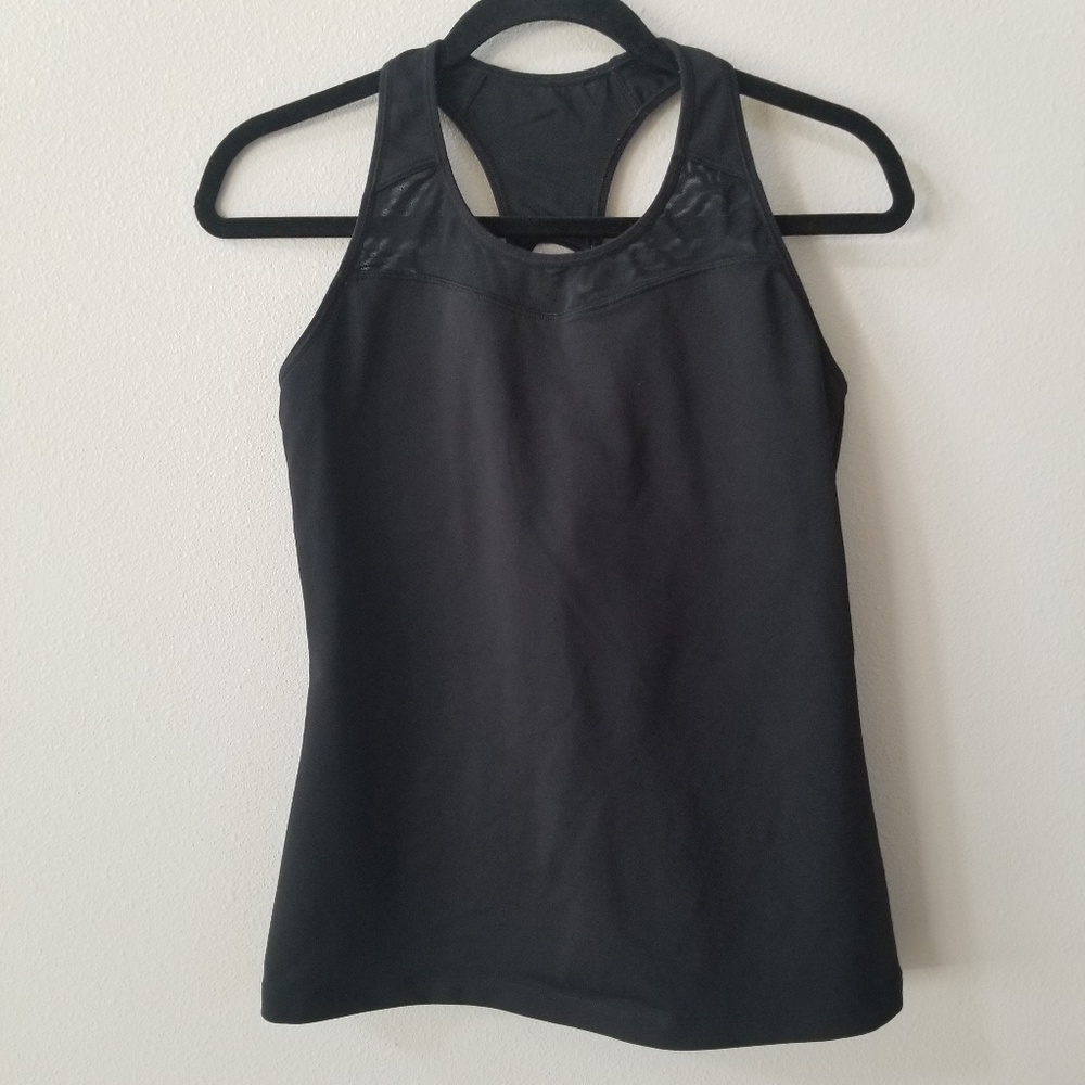 Athleta | Black racerback tank top size medium